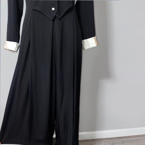 📦SOLD📦 Vintage Tuxedo Jumpsuit with Palazzo Pants - Picture 9 of 16